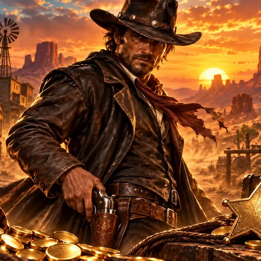 Dead or Alive slot cover art showing a gritty wild west gunslinger reel design